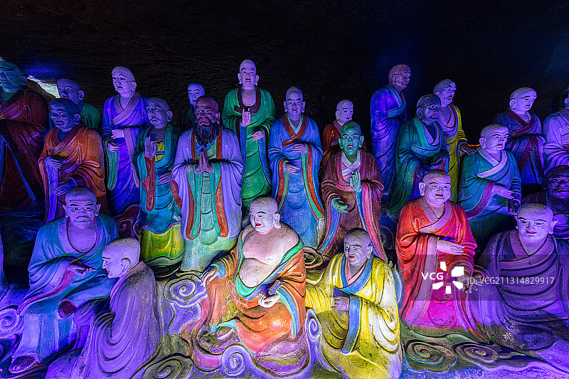 重庆金佛山：天下第一佛洞——古佛洞 中国洞穴“三个最”图片素材