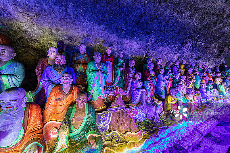 重庆金佛山：天下第一佛洞——古佛洞 中国洞穴“三个最”图片素材