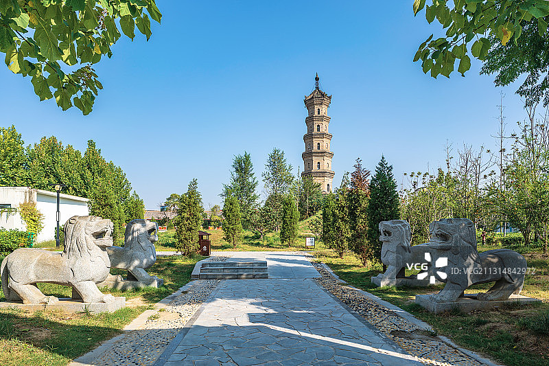 亳州薛阁塔风光图片素材