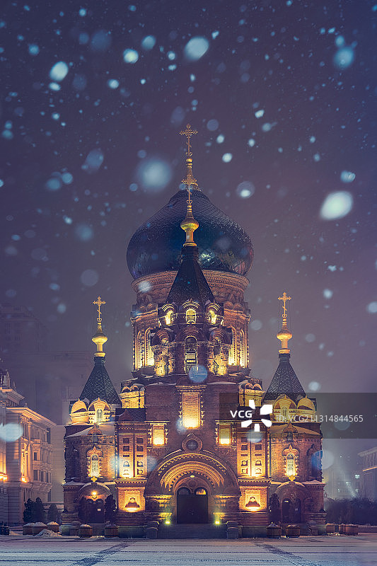 哈尔滨圣索菲亚大教堂图片素材