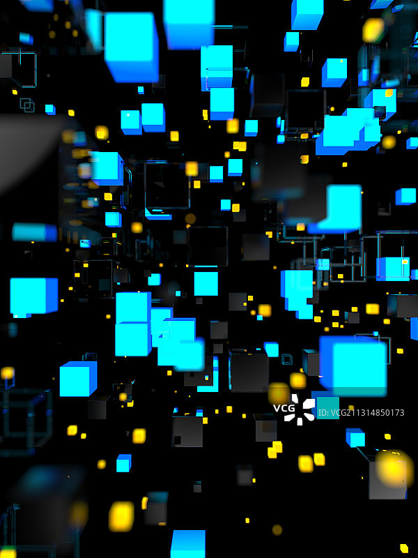 科技 发光 矩阵图片素材
