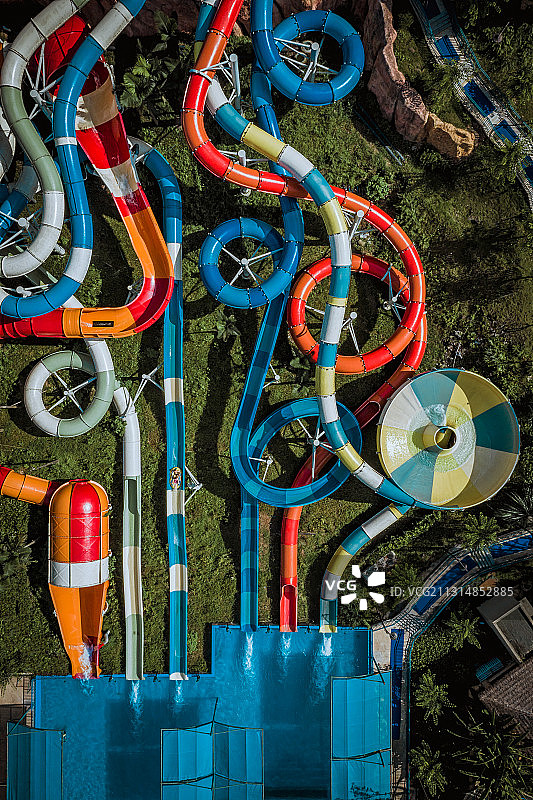 彩色的水上乐园图片素材