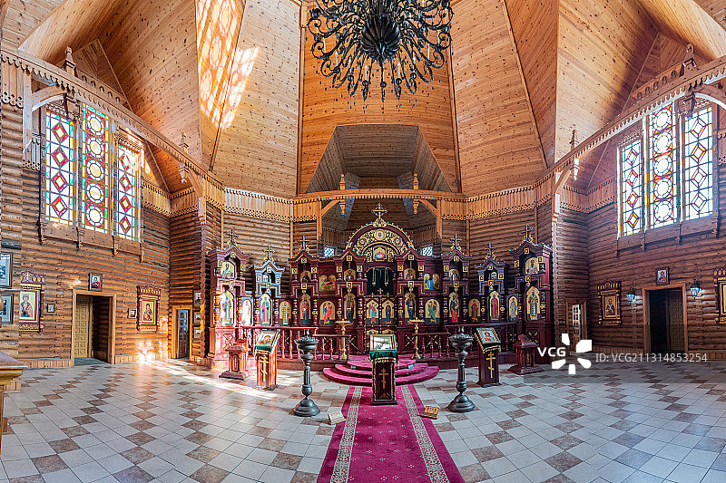 黑龙江省哈尔滨市香坊区伏尔加庄园冬季雪景图片素材