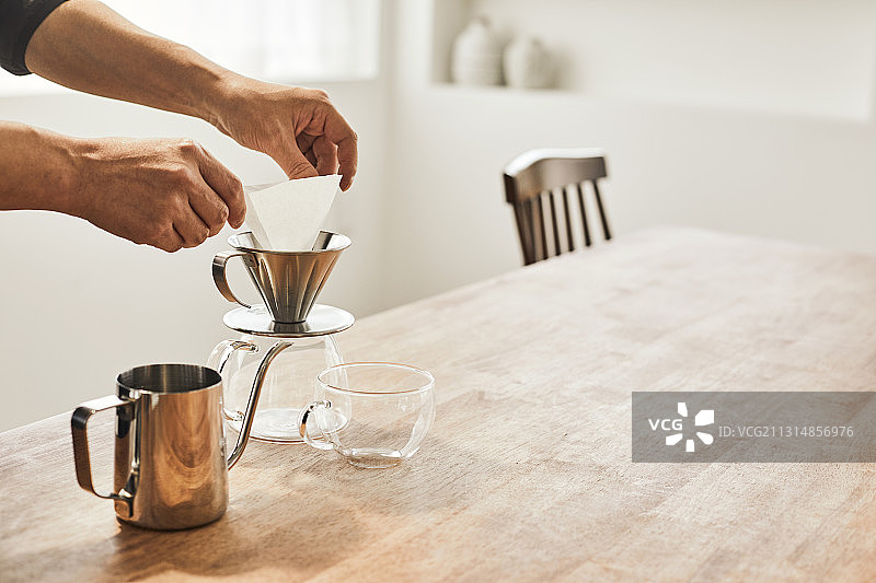 自制咖啡制作过程图片素材