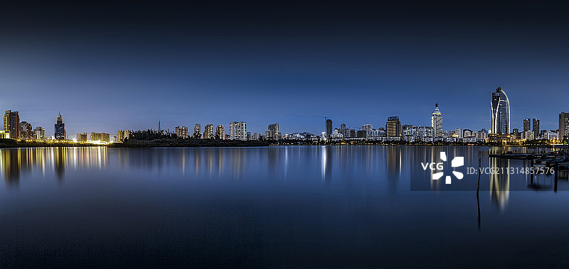 厦门筼筜湖夜色图片素材