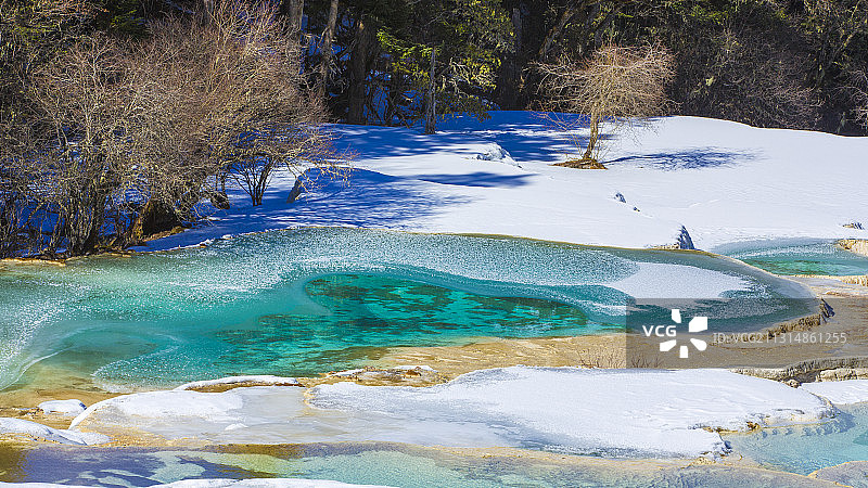 黄龙雪景图片素材