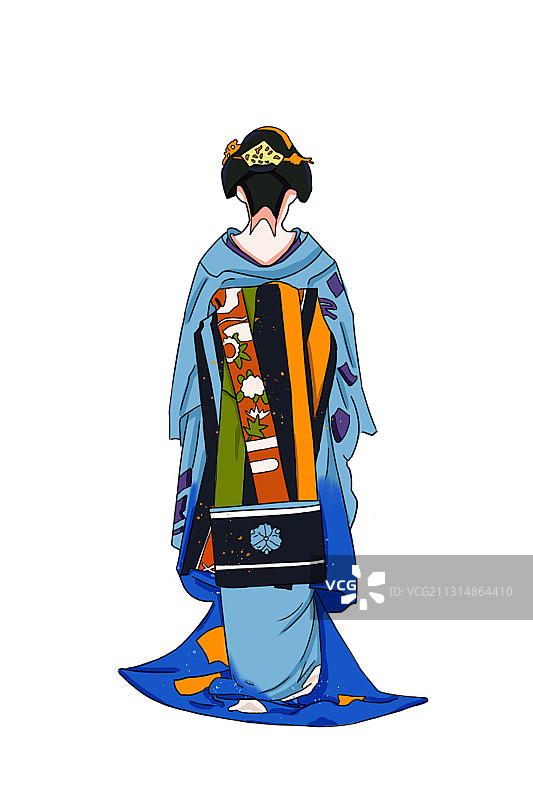 和服女孩图片素材