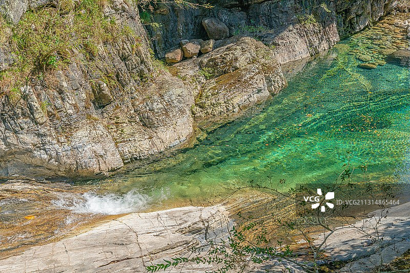 黄山，翡翠谷，小溪图片素材
