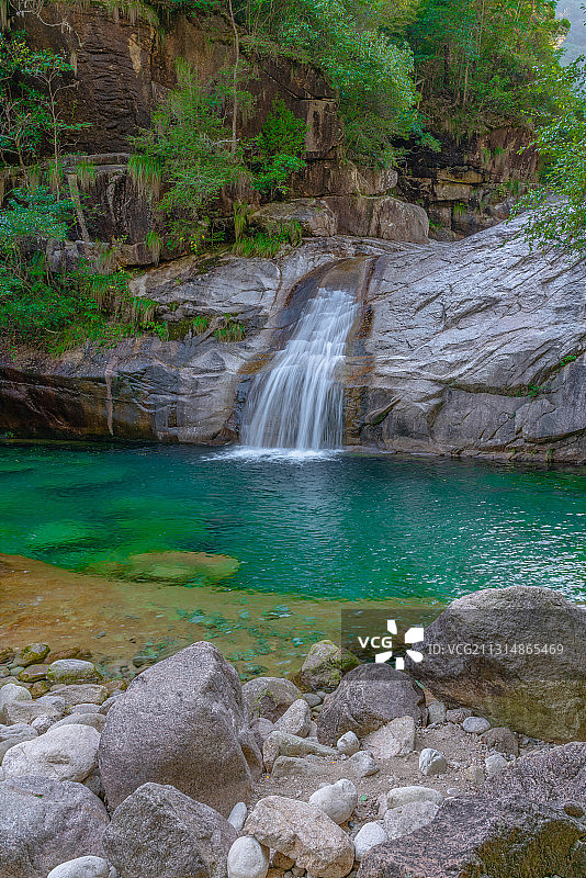 黄山，翡翠谷，小溪图片素材