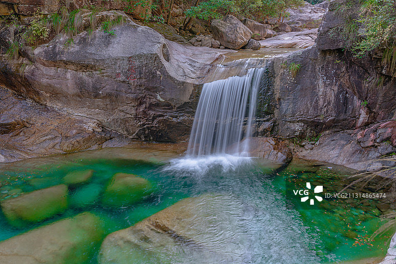 黄山，翡翠谷，小溪图片素材