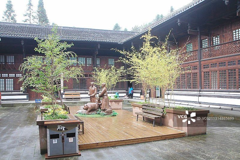 宝兴熊猫古城 邓池沟图片素材