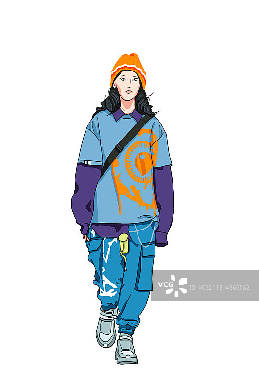 时尚女孩图片素材