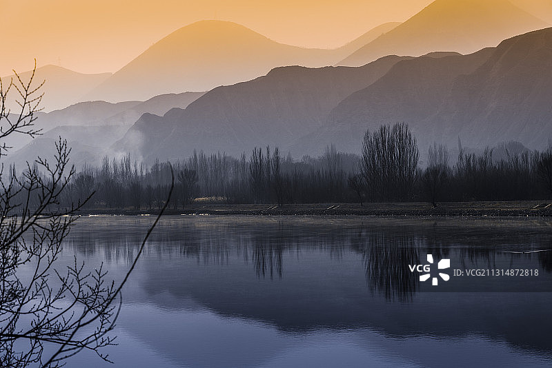 刘家峡太极岛5图片素材