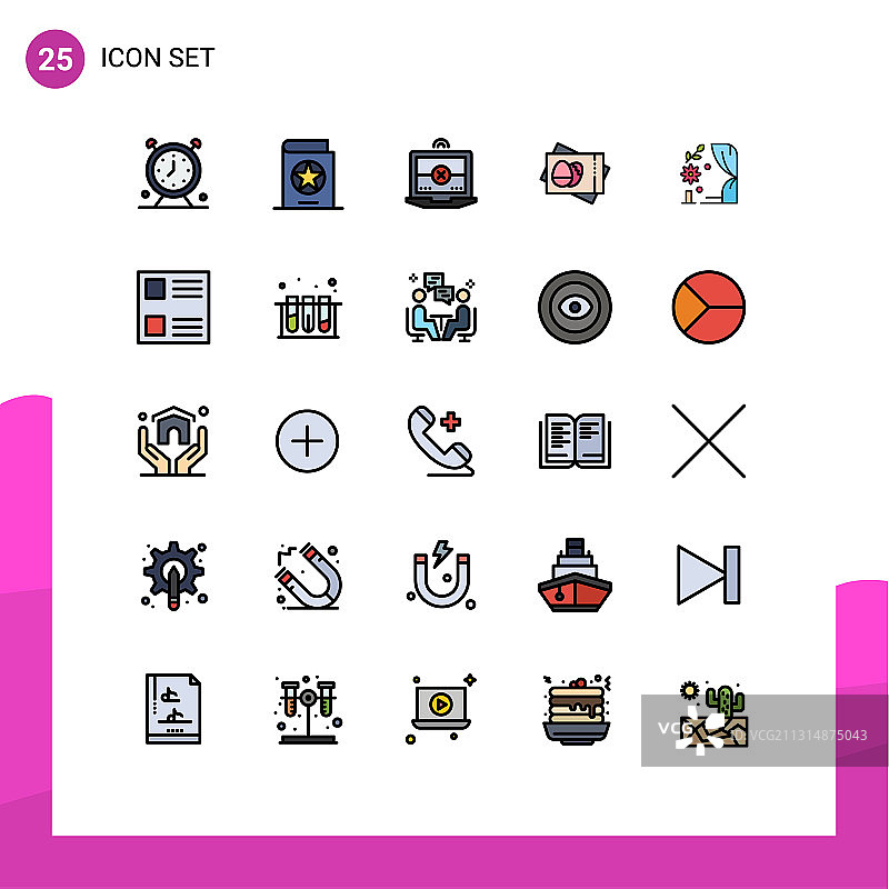 移动界面填充线平面颜色设置25图片素材