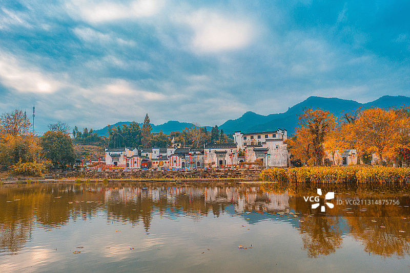 黄山市呈坎村风光图片素材