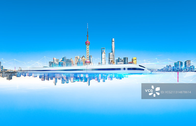 上海杭州城市交通图片素材