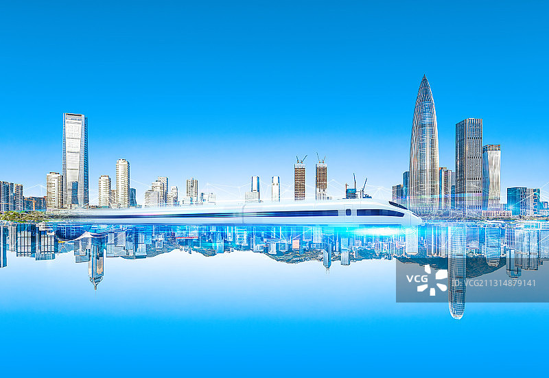 深圳香港城市交通图片素材