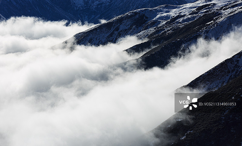 巴郎山云海图片素材