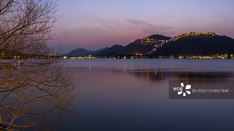 中国浙江杭州萧山湘湖风光图片素材