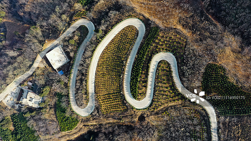 蓝关古道图片素材