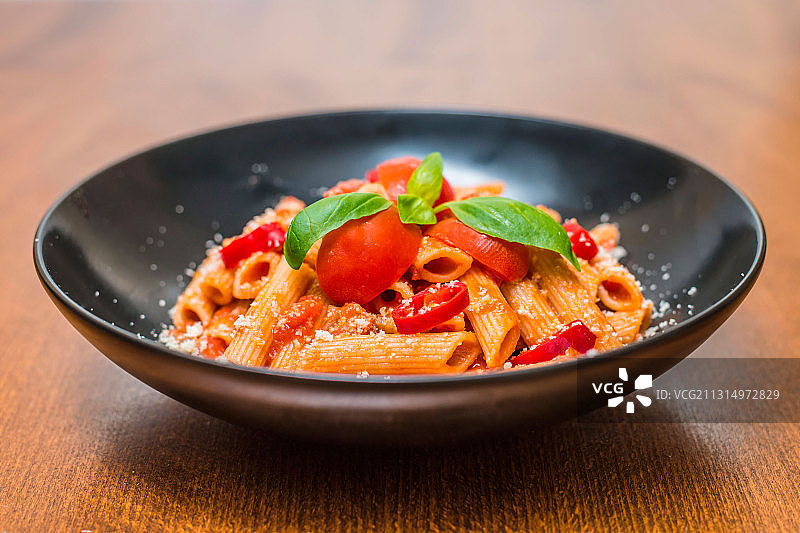 碗中大管面特写图片素材