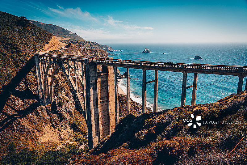 比克斯大桥，一号公路图片素材