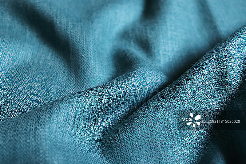 蓝色织物的全画幅镜头图片素材