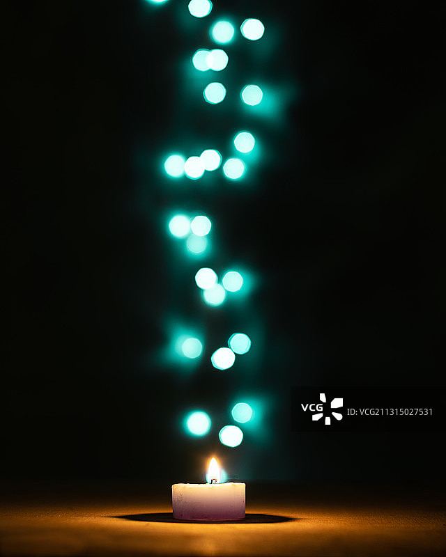 阿根廷门多萨，烛光灯特写图片素材