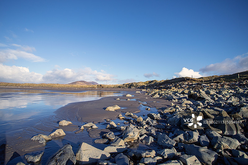 爱尔兰凯里郡的白色沙滩图片素材