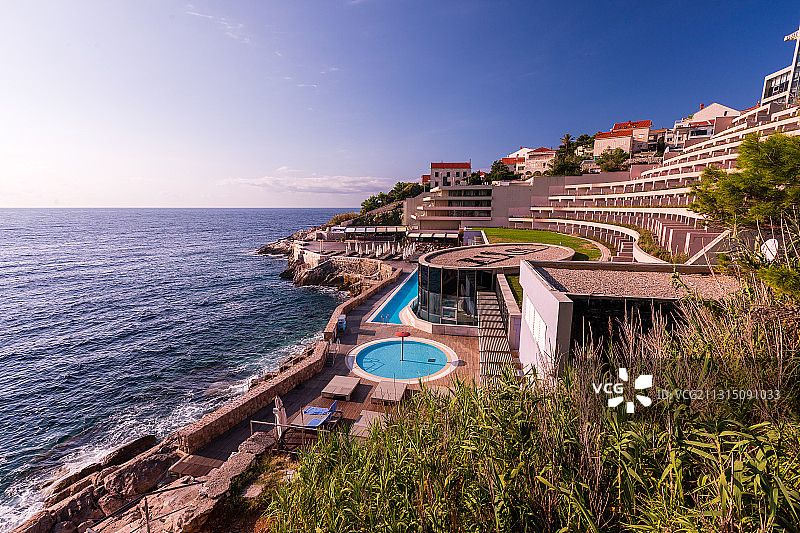 东欧克罗地亚君临城海滨酒店图片素材