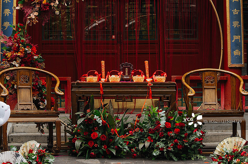 传统中式婚礼布置图片素材