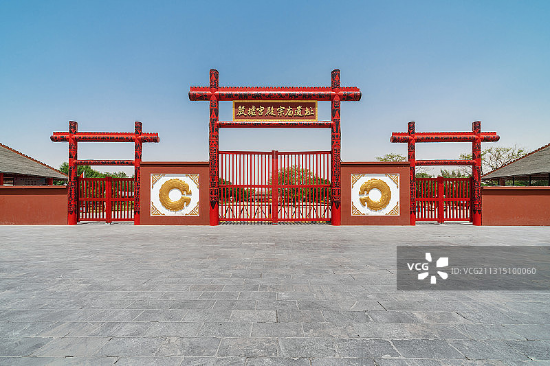 河南安阳殷墟宫殿宗庙遗址图片素材