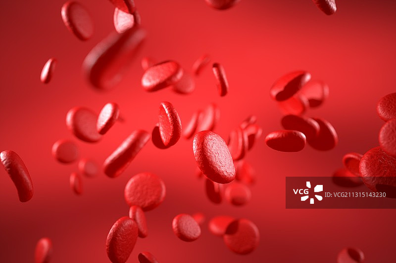 3d渲染的血小板模型图片素材