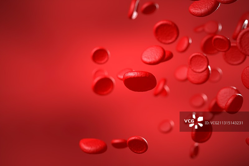 3d渲染的血小板模型图片素材