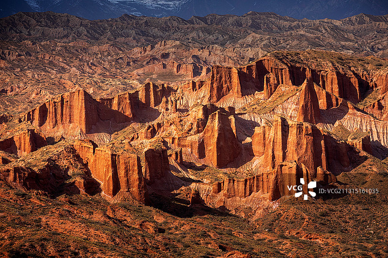 新疆温宿大峡谷的险峻风光图片素材