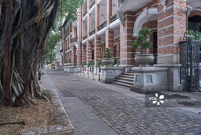 中国广州沙面岛欧式建筑图片素材