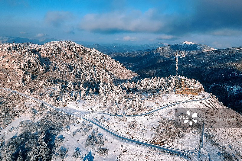 雪后神农架图片素材