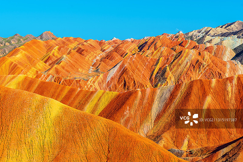 张掖七彩丹霞风光图片素材