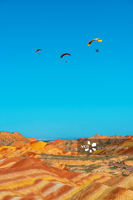 张掖七彩丹霞风光图片素材
