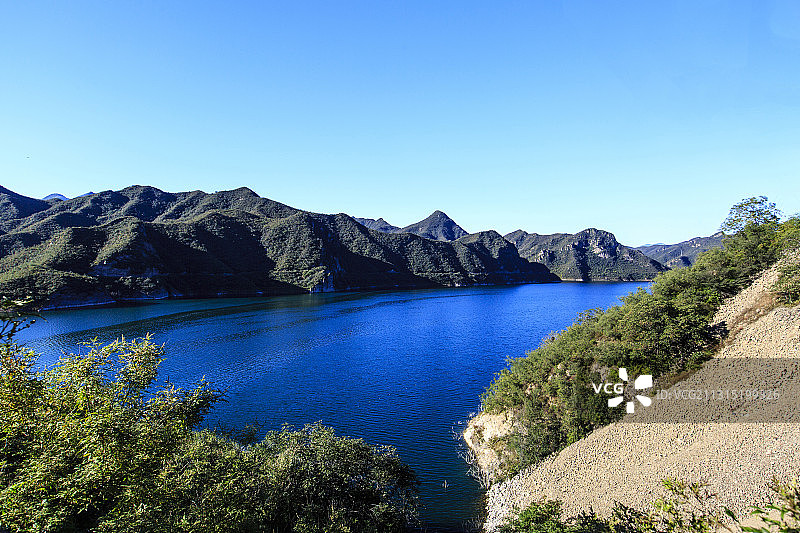 北京市门头沟斋堂水库图片素材