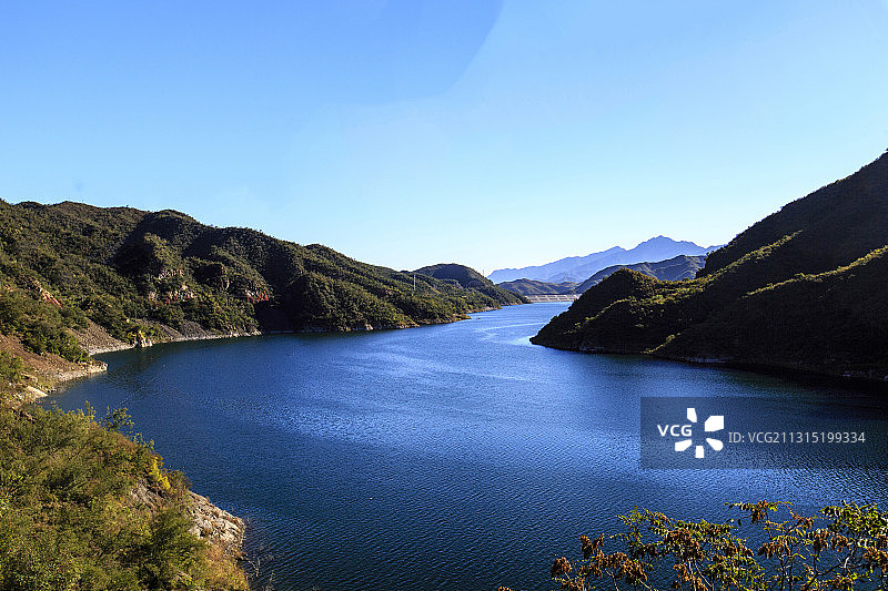 北京市门头沟斋堂水库图片素材