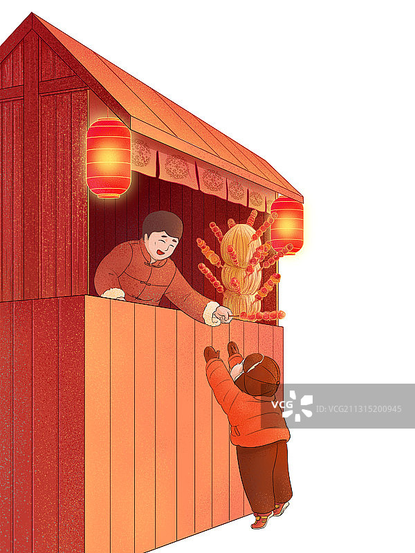 卖冰糖葫芦图片素材