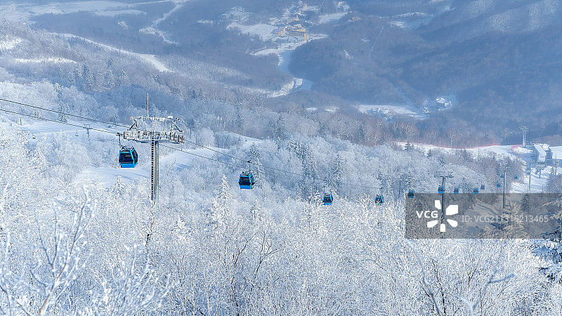 滑雪缆车，索道图片素材
