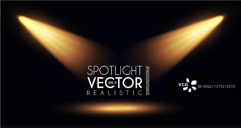 透明聚光灯效果设计图片素材