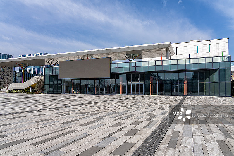 浙江省杭州市余杭区艺尚小镇余杭大剧院图片素材