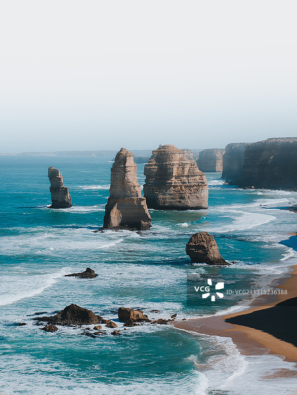 澳大利亚维多利亚州十二使徒岩海岸风光图片素材