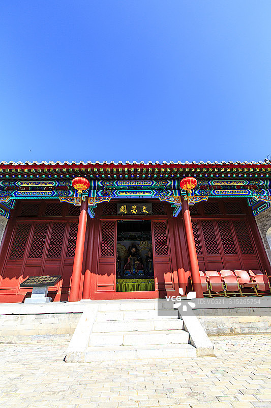 北京市门头沟区灵水村文昌阁图片素材