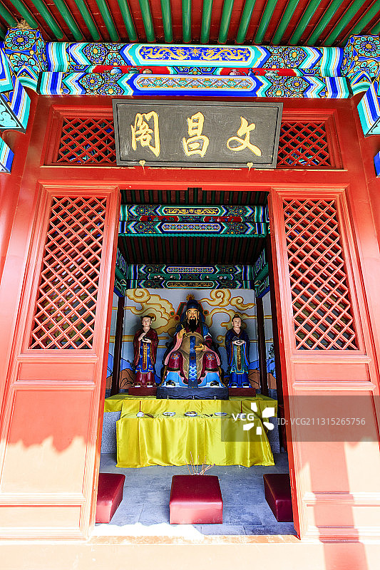 北京市门头沟区灵水村文昌阁图片素材