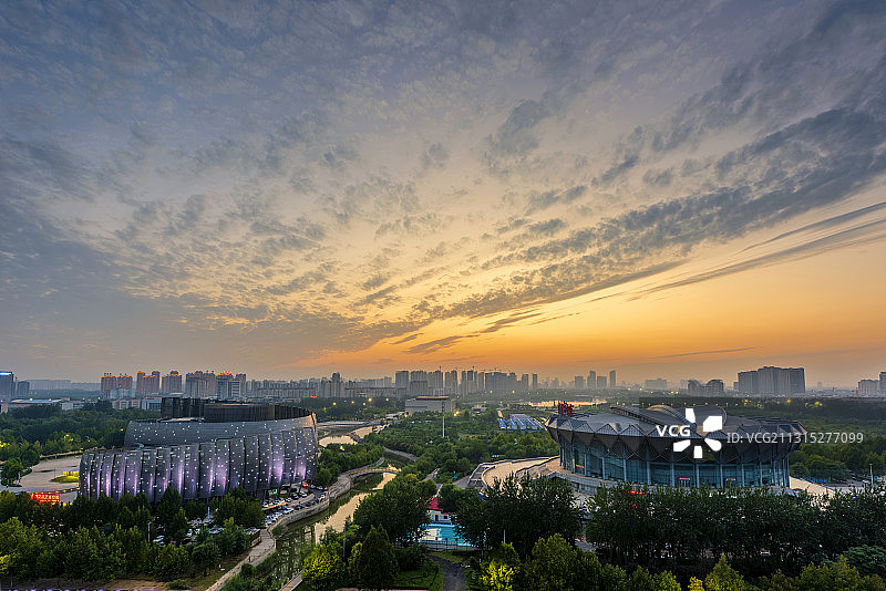 中国山东省德州市城市风光图片素材