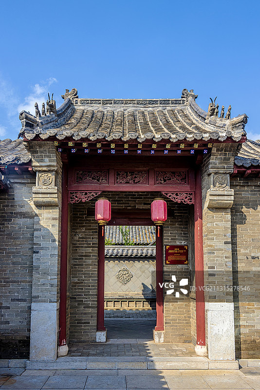 中国山东省滨州市杜受田故居绍德堂图片素材